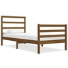vidaXL sengeramme 75x190 cm Small Single massivt tr&aelig; gyldenbrun