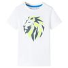 T-shirt til b&oslash;rn str. 128 ecrufarvet