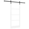 vidaXL Skyded&oslash;r ORKDAL Hvid og sort 93 x 211 cm