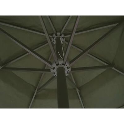vidaXL parasol 500 cm aluminium grøn
