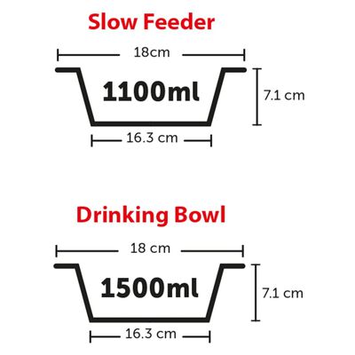 FLAMINGO foderstativ Suvi str. M 1100 ml og 1500 ml grå
