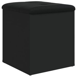 vidaXL opbevaringsb&aelig;nk 42x42x45 cm konstrueret tr&aelig; sort