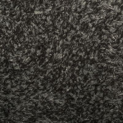 vidaXL gulvtæppe ISTAN 100x200 cm lang luv skinnende look antracitgrå