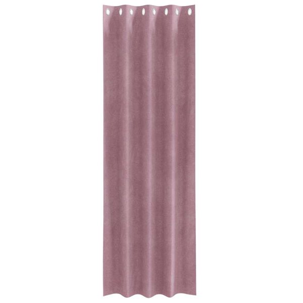 vidaXL M&oslash;rkl&aelig;gningsgardiner 2 pcs M&oslash;rk pink 140 x 260 cm Fl&oslash;jl