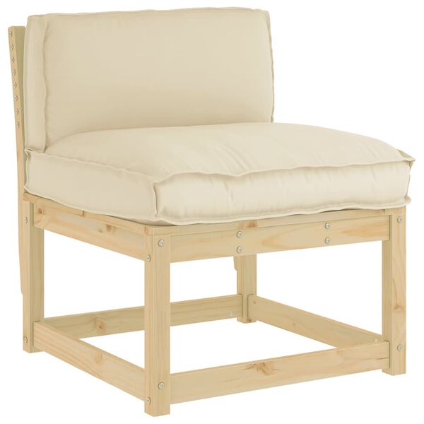 vidaXL Pude Beige 80 x 40 x 12 cm Oxford stof