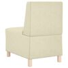 vidaXL Modulsofa enhed uden arme 2 pcs Creme 55 x 74 x 82 cm