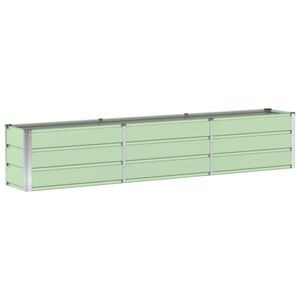 vidaXL Plantekasse Gr&oslash;n 240 x 40 x 45 cm St&aring;l