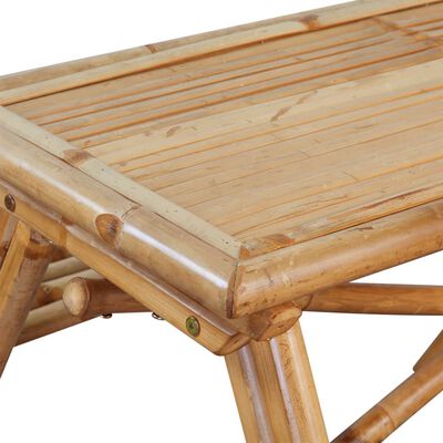 vidaXL picnicbord 115x115x81 cm bambus