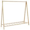 vidaXL t&oslash;jstativ med hylder 106x34x102 cm bambus