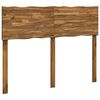 vidaXL Sengegavl med naturkant ROSTOCK Naturfarvet 140 cm