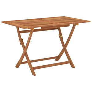 vidaXL havebord 120x70x75 cm foldbart massivt eukalyptustr&aelig;