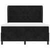 vidaXL Box spring seng med madras Sort 190 x 140 cm Polyester