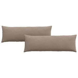 vidaXL Sofapuder 2 pcs Gr&aring;brun 120 x 40 cm Stof