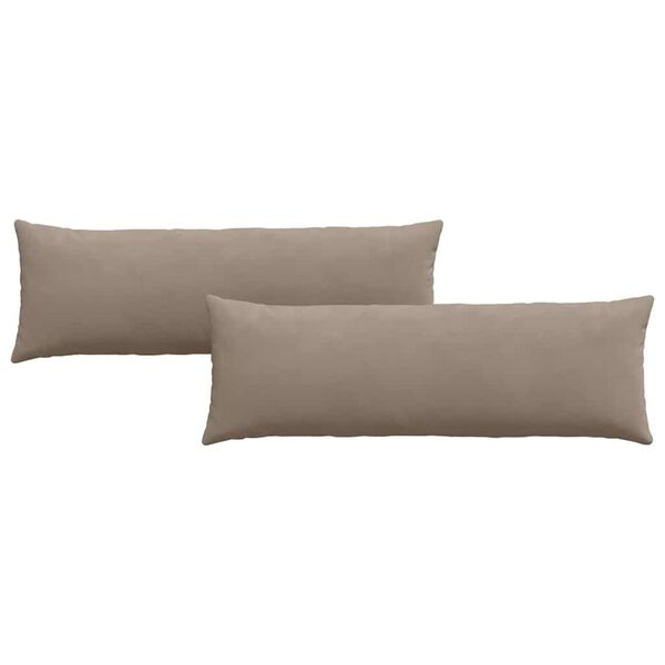 vidaXL Sofapuder 2 pcs Gr&aring;brun 120 x 40 cm Stof
