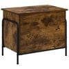 vidaXL Opbevaringskasse R&oslash;get eg 80 x 40 x 49,5 cm Konstrueret tr&aelig;
