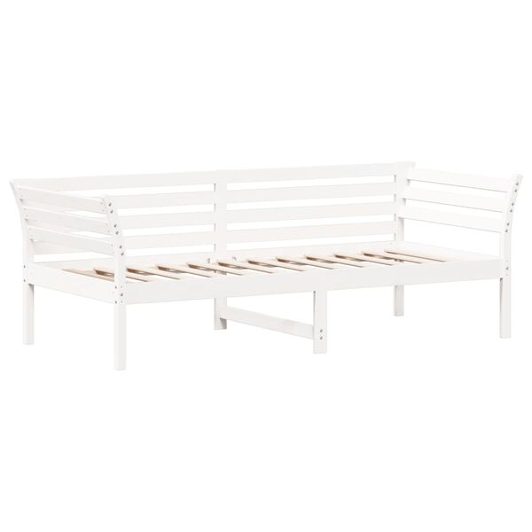 vidaXL daybed uden madras 80x200 cm massivt fyrretræ hvid