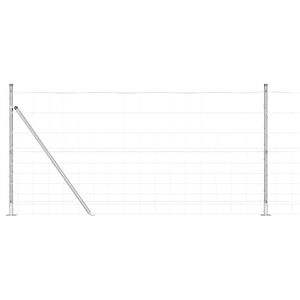 vidaXL Hegnsp&aelig;l Galvaniseret 25 x 1,2 m St&aring;l