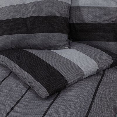 vidaXL sengetøj 240x220 cm bomuld mørkegrå
