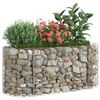vidaXL gabion-h&oslash;jbed 120x50x50 cm galvaniseret jern