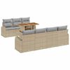 vidaXL Havesofa S&aelig;t 8 stk. beige og lysegr&aring;