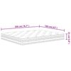 vidaXL springmadras med pocketfjedre 160x200 cm medium fast
