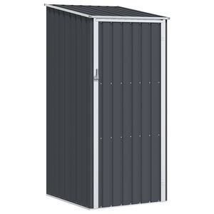 vidaXL haveskur 87x98x159 cm galvaniseret st&aring;l antracitgr&aring;