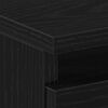 vidaXL Natskab med skuffe Sort eg 40 x 35 x 69 cm Konstrueret træ