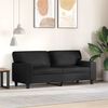 vidaXL 2-personers sofa 140 cm kunstl&aelig;der sort