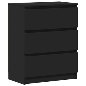 vidaXL sk&aelig;nk 60x35x76 cm konstrueret tr&aelig; sort