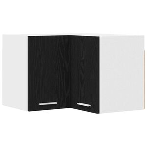 vidaXL H&aelig;ngeskab Sort Eg og Hvid 57 x 57 x 40 cm Konstrueret tr&aelig;