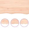 vidaXL bordplade 160x50x(2-6)cm naturlig kant ubehandlet massivt tr&aelig;