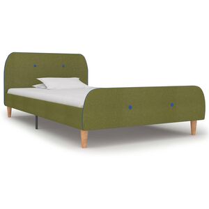 vidaXL sengestel 90 x 200 cm stof gr&oslash;n