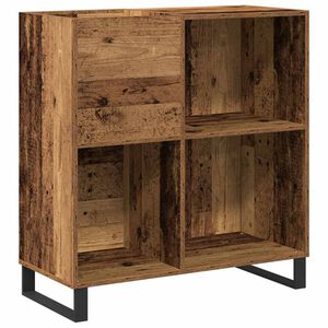 vidaXL Pladeskab Gammelt tr&aelig; 84,5 x 38 x 89 cm Konstrueret tr&aelig;