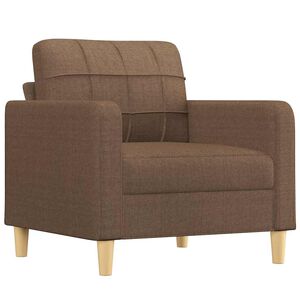 vidaXL l&aelig;nestol 60 cm stof brun