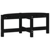 vidaXL sofabord 87x48x35 cm massivt fyrretr&aelig; sort