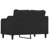 vidaXL 2-personers sofa 120 cm stof sort