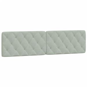 vidaXL gavlpude 200 cm velour lysegr&aring;