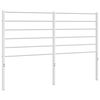 vidaXL udskiftningsgavl 135 cm metal hvid