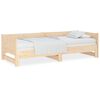 vidaXL daybed med udtr&aelig;k 2x(80x200) cm massivt fyrretr&aelig;