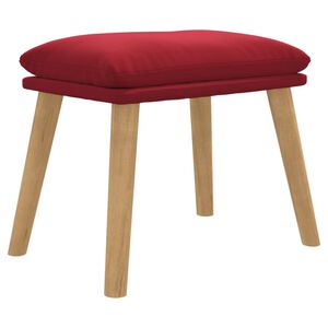 vidaXL fodskammel 45x29,5x35 cm fl&oslash;jl vinr&oslash;d