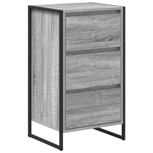 vidaXL Sideboard Gr&aring; Sonoma 42 x 36 x 75.5 cm Konstrueret tr&aelig;