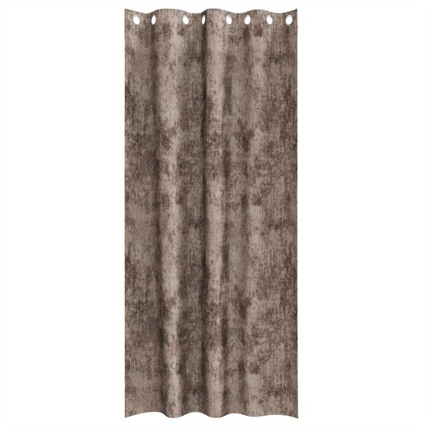 vidaXL Velour Gardiner 2 pcs Cappuccino 260 x 140 cm Fl&oslash;jl