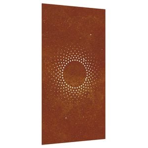 vidaXL udend&oslash;rs v&aelig;gdekoration 105x55 cm soldesign cortenst&aring;l