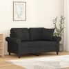 vidaXL 2-personers sofa med puder og hynder 120 cm stof sort
