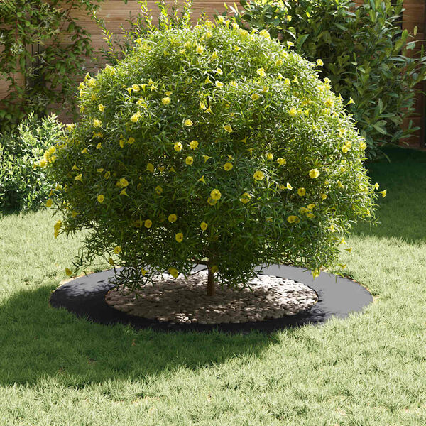 vidaXL egnet til flad træring Antracit Ø60 / 90 cm Stål