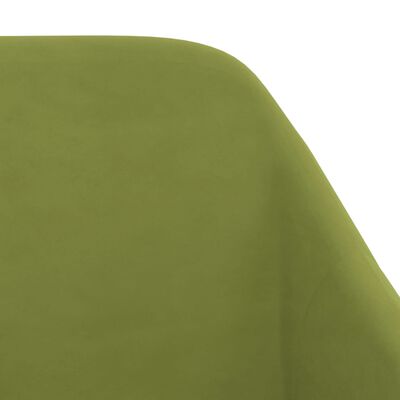 vidaXL spisebordsstole 2 stk. fløjl lysegrøn
