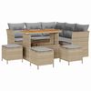 vidaXL Havesofa S&aelig;t 9 stk. Beige polyrattan