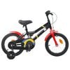 vidaXL B&oslash;rnecykel 16 tommer til 4-6 &aring;r gamle Sort r&oslash;d