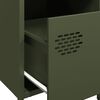 vidaXL sengebord 35x39x43,5 cm stål olivengrøn