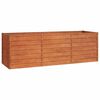 vidaXL h&oslash;jbed 240x80x77 cm cortenst&aring;l rustfarvet